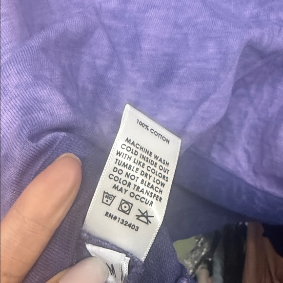 Cotton Citizen Tokyo Violet Gradient Long Sleeve Tee - Picture 8 of 9